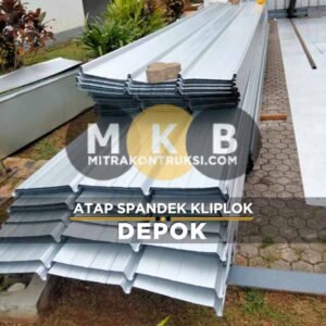Harga Atap Spandek Kliplok Depok 2025 Jual Per Lembar