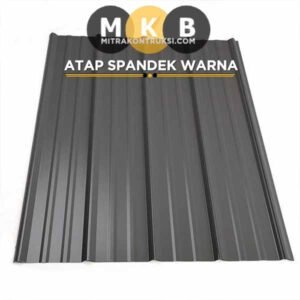 harga atap spandek warna abu abu