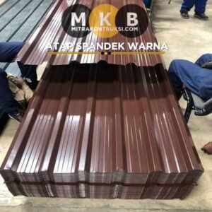 harga atap spandek warna coklat