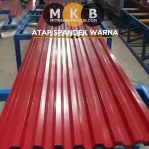 harga atap spandek warna merah