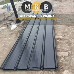 harga atap spandek warna Hitam